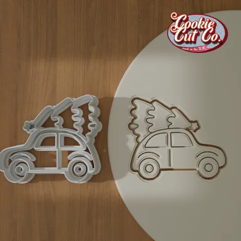Car With Christmas Tree